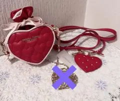美品 サマンサタバサ プチチョイス 限定 巾着ハートポーチとスマホショルダー