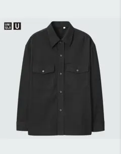 UNIQLO U ブラック 長袖シャツ 黒