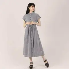 美品✨WK99 ROBE コットンロングワンピース　ギンガム　チェック