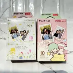 チェキフィルム 10枚入り×２箱セット instax mini キキララ　キティ