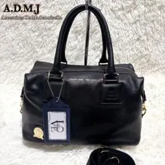 未使用級✨ 極美品✨ADMJ 王冠ロゴ ビジュー ハンドバッグ レザー 本革 赤 A.D.M.J.（トートバッグ）のフリマアイテム一覧