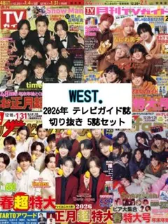 TVガイド ザテレビジョン TVfan WEST. 切り抜き 5誌セット①