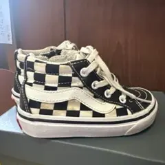 Vans チェッカーボード ハイカットスニーカー 15cm