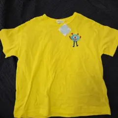 hakka kidsモンスター刺繍 Tシャツ イエロー Mサイズのサムネイル