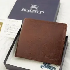 新品　箱付き　BURBERRY LONDON 折り財布　ノバチェック　ブラウンのサムネイル