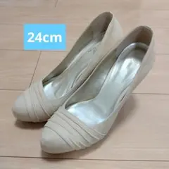 ベージュ ハイヒール　パンプス　卒業式　入学式