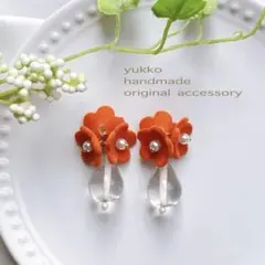 2点目より半額❁︎クリアしずくピアス・イヤリング