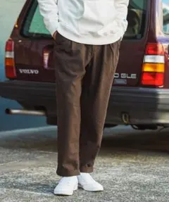 GRAMICCI　ウールブレンドタックテーパードパンツ GMP-21F057