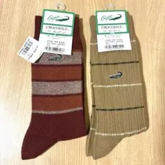 CROCODILE メンズ ソックス 2足セット 25-27cmのサムネイル