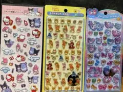 「正規品」ボンボンドロップシール、うるちゅる、ラメ入り樹脂もりシール 3点セット