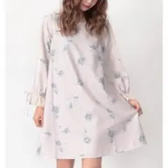 AnkRouge 花柄Aラインワンピ