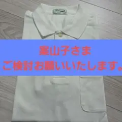 Crocodile ポロシャツ Mサイズ ホワイト　古着　半袖　レトロ