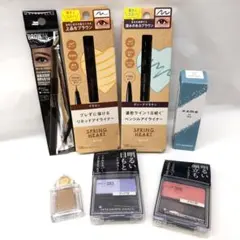 新品未開封 アイブロウ アイライナー アイシャドウ チーク コスメセット 7点