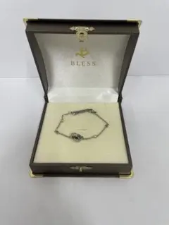 BLESS シルバー ブレスレット スワロフスキーストーン　19cm 箱付のサムネイル
