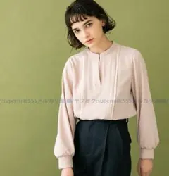 本田翼着　ユナイテッドトウキョウ　ダブルタックボリュームスリーブブラウス　シャツ