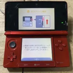 動作OK ニンテンドー3DS 本体　レッド　スティック