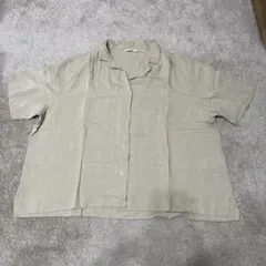 【値下げ交渉可能‼️】UNIQLO リネンブレンドオープンカラーシャツ