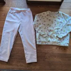 UNIQLO　エアリズム　パジャマ　長袖　120 フルーツ柄 ピンク