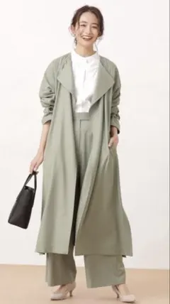 [値下げ]ナノユニバース　トレンチノーカラーコート