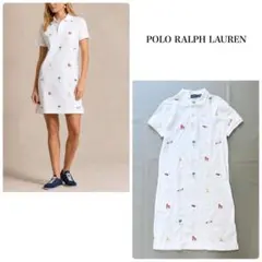 POLO RALPH LAUREN✨現行QRコードタグ　総刺繍 ポロワンピース