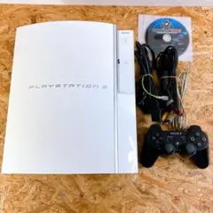 SONY PS3 初期型 CECHH00 ホワイト 40G 動作確認済 ソフト付