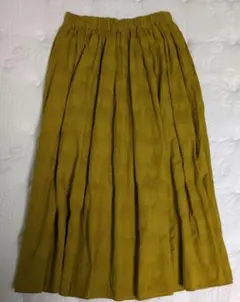 綿麻パンツ ワイドパンツ コットン＆リネン100% 向日葵色 - メルカリ