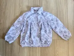 ブランシェス　branshes 花柄　ウィンドブレーカー　ジャケット パープル