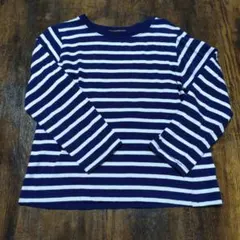 長袖ボーダートップス 120cm 男の子用