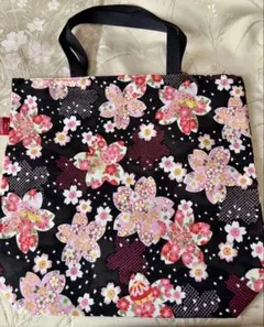 京都参古繊トートバッグ　桜　新品のサムネイル