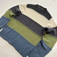 ［美品］TOMMY HILFIGER ラムウール ボーダーニット