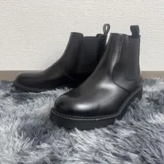 ZARA ほぼ未使用✨ サイドゴアブーツ シンプルに黒 28.5cm