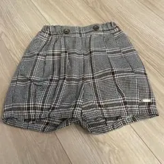 プティマイン チェック　ショートパンツ 90