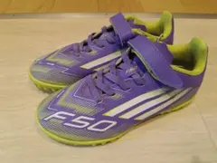 adidas F50 ジュニア トレーニングシューズ パープル　18.0