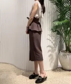 コルセットベルトタイトスカート