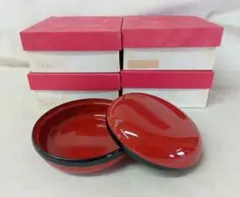 鈴型　姫時代椀　5点セット　漆器　和食器　レトロ　懐石料理　会席　菓子器　平椀