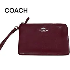 コーチ（COACH） リストレットポーチ パープル - メルカリ