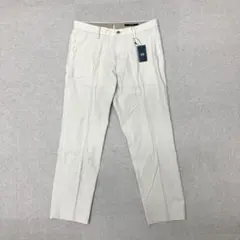 新品　訳あり　23区 HOMME　チノパン　メンズ　アイボリー　Lのサムネイル