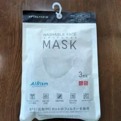 AIRism 洗えるマスク ブラック 3枚入り