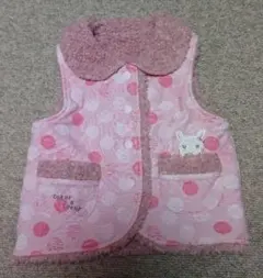 リバーシブルベストピンク