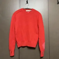 ユニクロ　アニヤハインドマーチ　カシミヤクルーネックセーター　赤　Ｓ