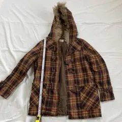 HEART MARKET チェック柄 ダッフルコート M