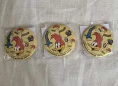 ユニバ 缶バッジ ウッドペッカー 3個セット