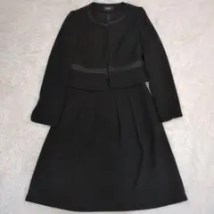 TISSEブラックワンピーススーツ 9AR 美品　ウォッシャブル フォーマル