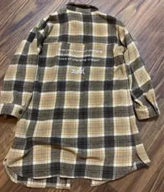 エックスガール140 ネルシャツワンピース美品