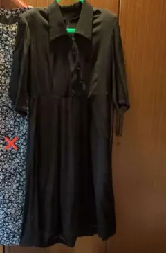 昭和レトロワンピース（10） ハンドメイド　リメイク素材　古布