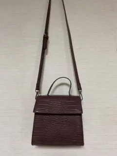 GRL クロコダイル柄ショルダーバッグ