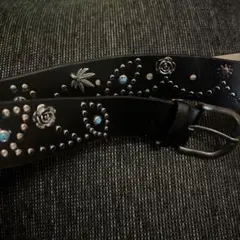 スタッズレザーベルト y2k HTC似