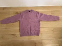 UNIQLO スフレヤーンクルーネックセーター L 72PURPLE