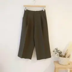 JEANASIS　ジーナシス　ボックスタックガウチョパンツ　クロップドパンツ