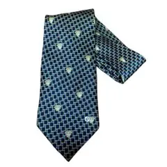 美品　ジャンニ　ヴェルサーチ ベルサーチ　メデューサ一杯　シルク　ネクタイ